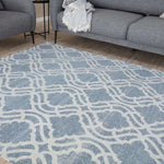 Washable Rug Carina Blue | 6903 - Bargainia.com - 
