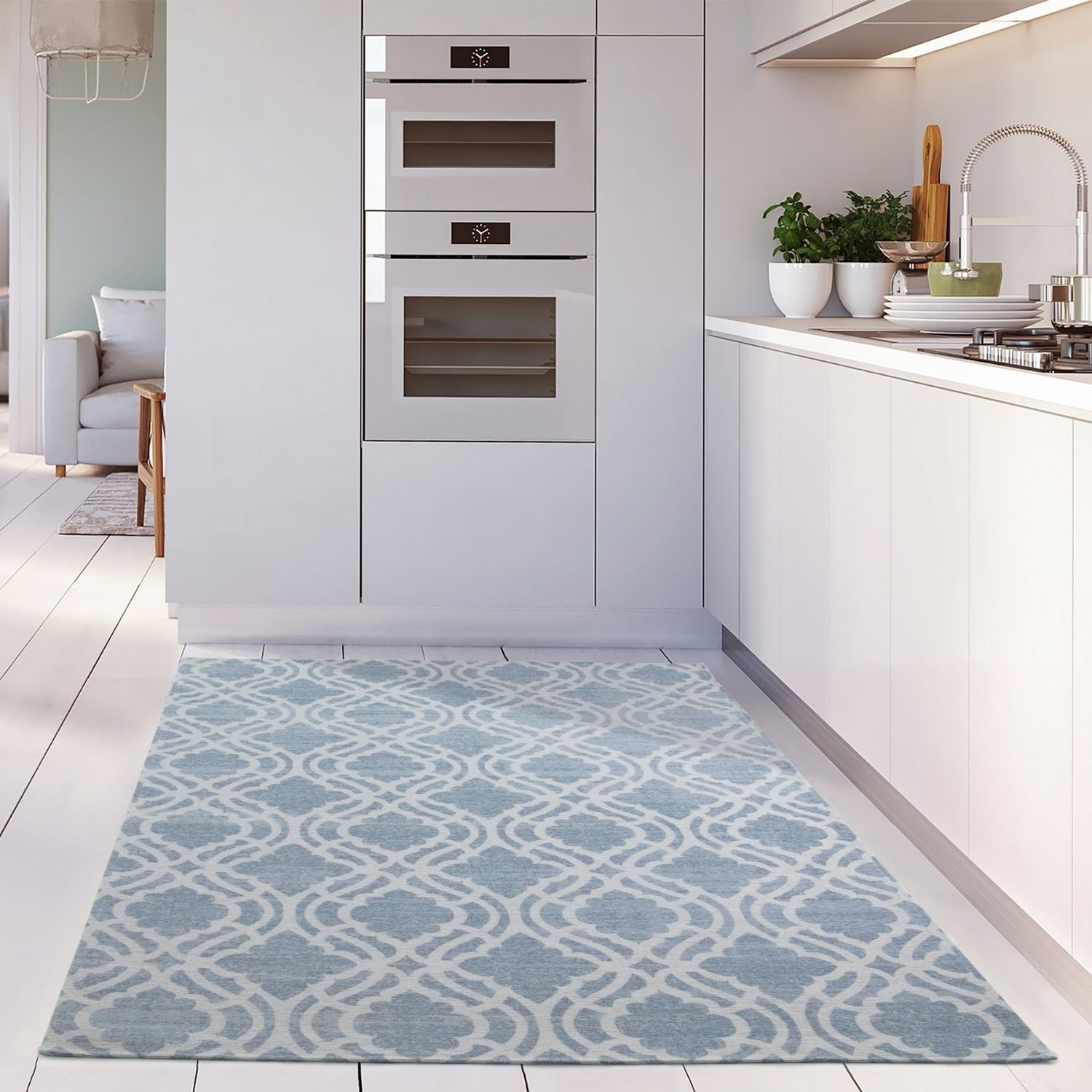 Washable Rug Carina Blue | 6903 - Bargainia.com - 