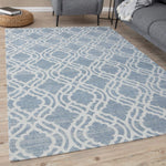 Washable Rug Carina Blue | 6903 - Bargainia.com - 