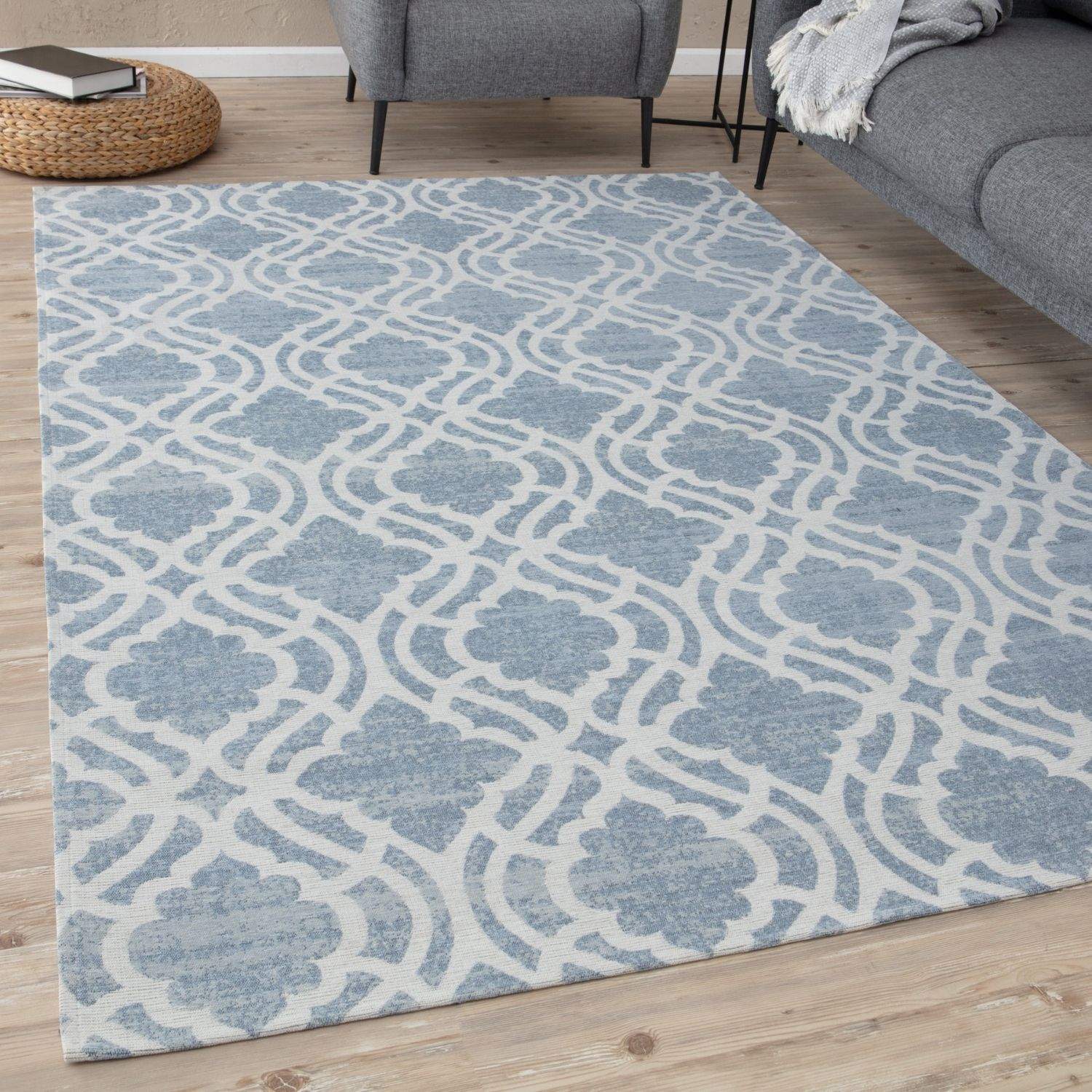 Washable Rug Carina Blue | 6903 - Bargainia.com - 