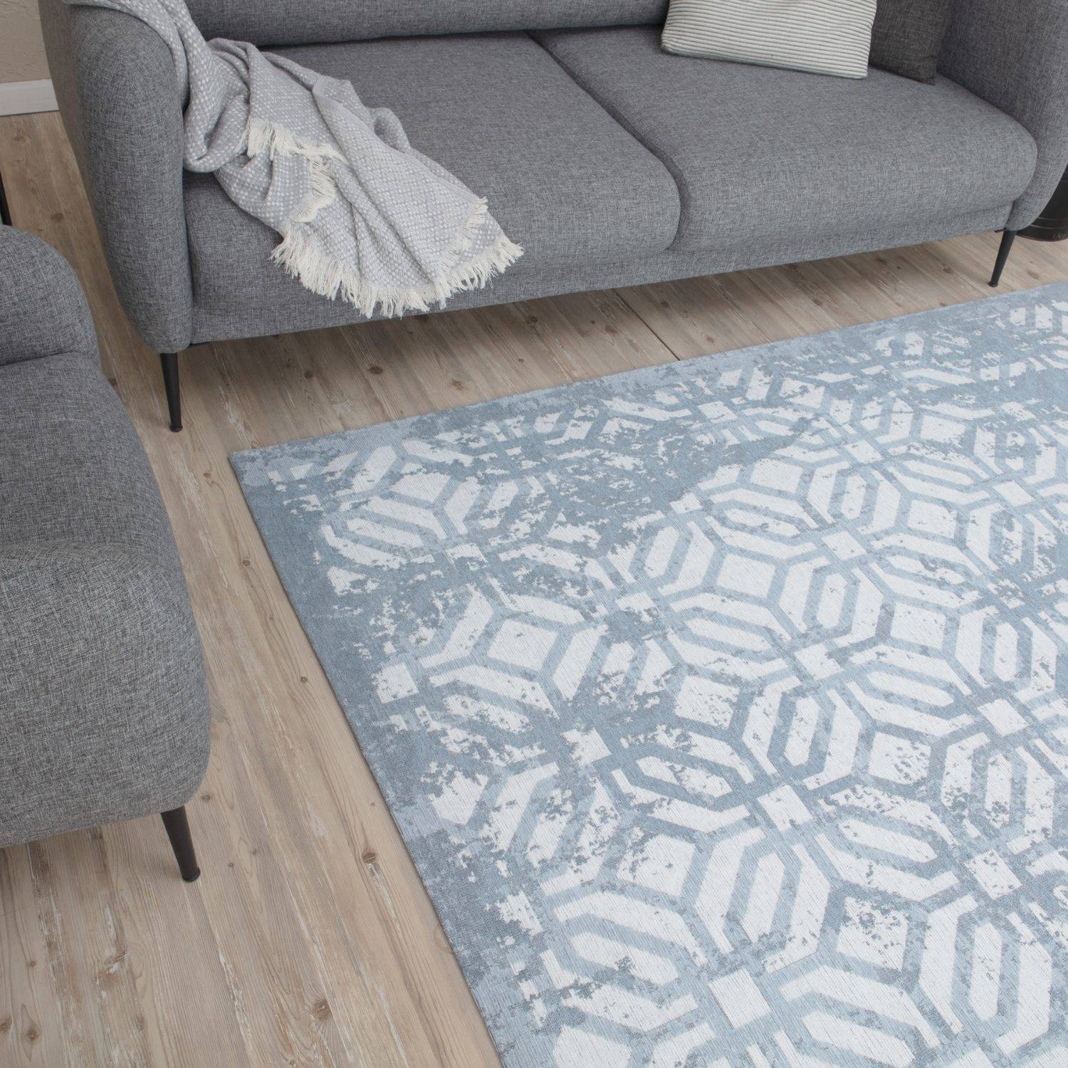 Washable Rug Carina Blue | 6931B - Bargainia.com - 5056584501858 - 48919-my