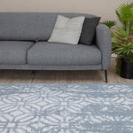 Washable Rug Carina Blue | 6931B - Bargainia.com - 