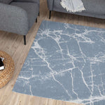 Washable Rug Carina Blue | 6955 - Bargainia.com - 