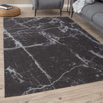 Washable Rug Carina Dark Grey | 6952D - Bargainia.com - 