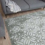 Washable Rug Carina Green | 6934 - Bargainia.com - 