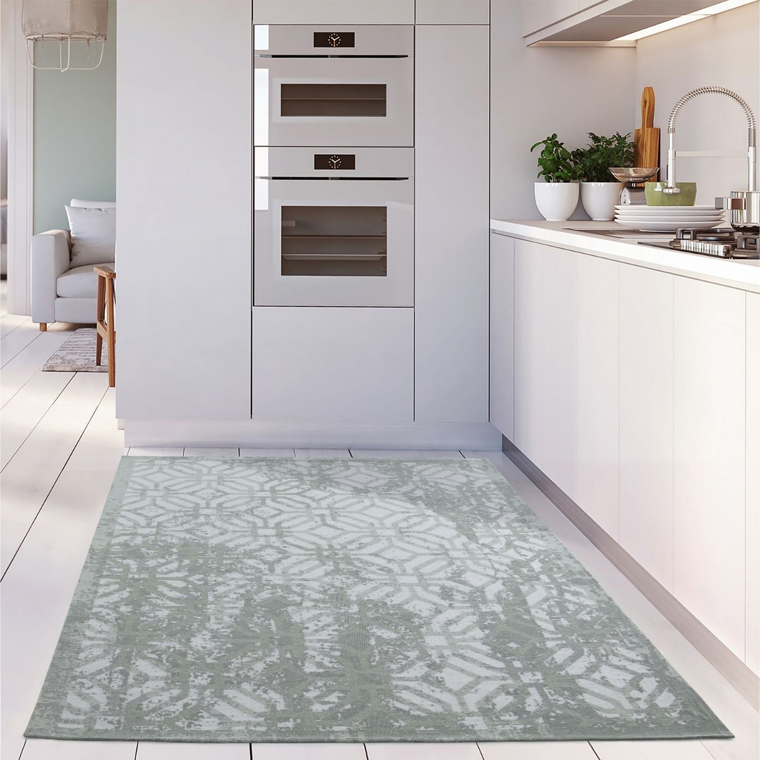 Washable Rug Carina Green | 6934 - Bargainia.com - 5056584501889 - 3103