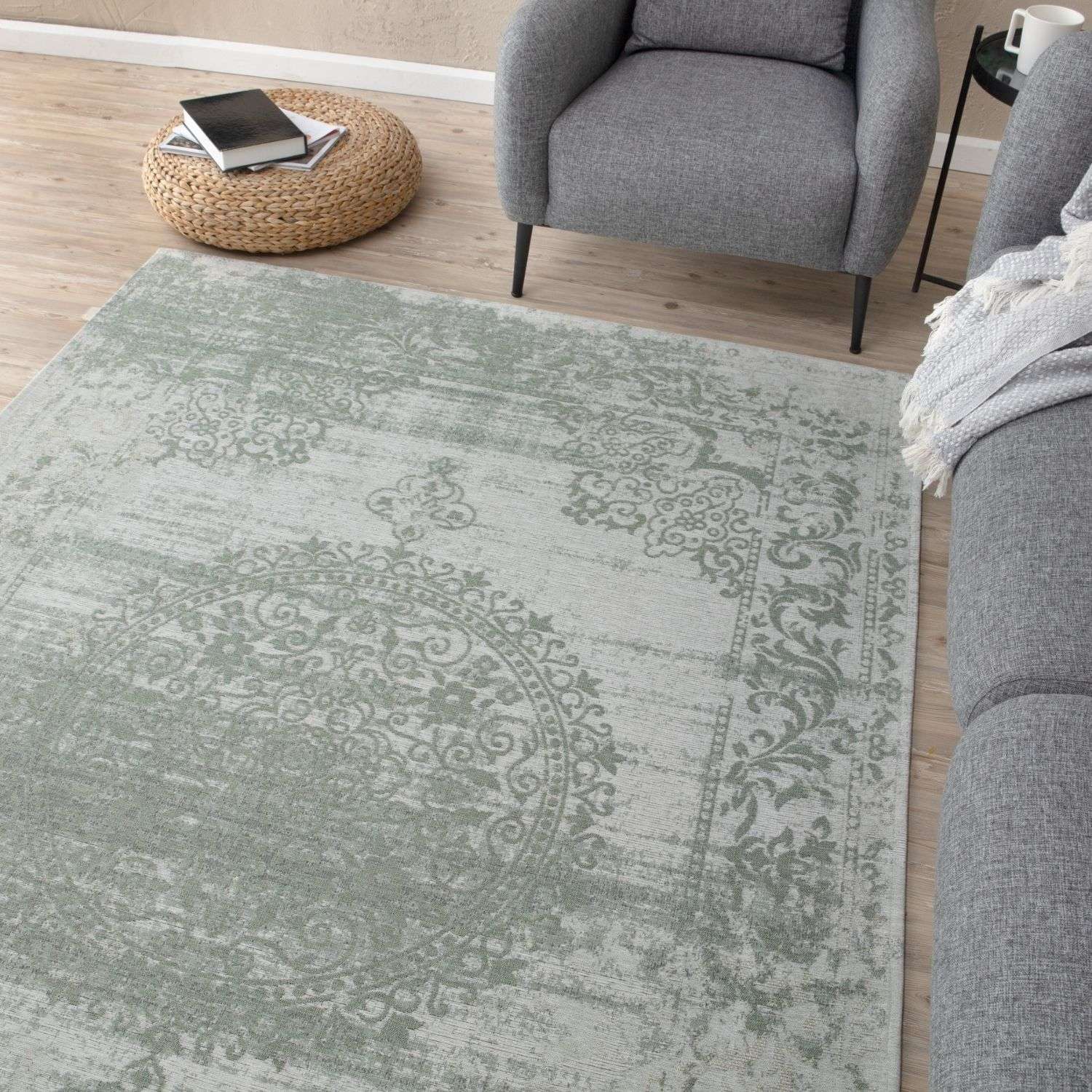 Washable Rug Carina Green | 6944 - Bargainia.com - 5056584501827 - 3114