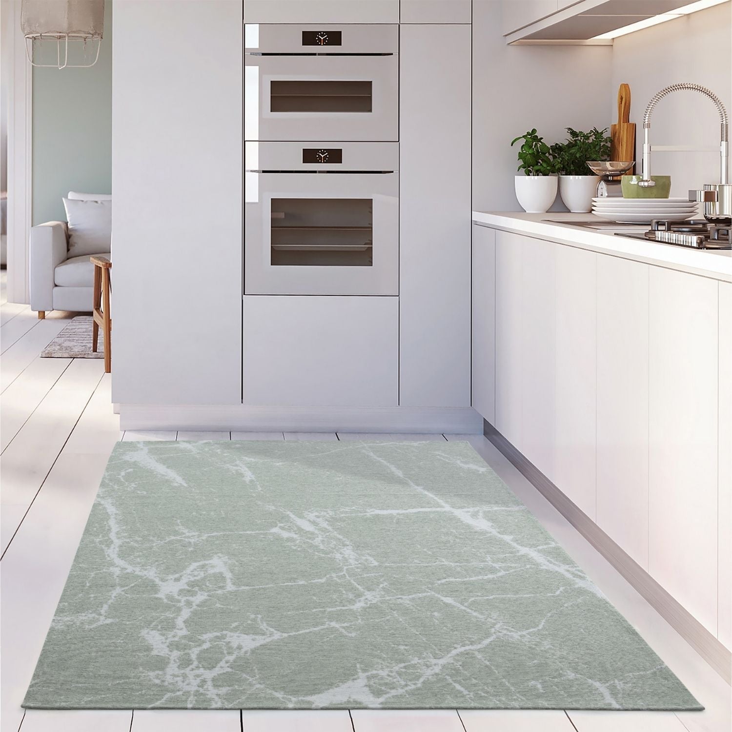 Washable Rug Carina Green | 6954 - Bargainia.com - 5056584501902 - 3125