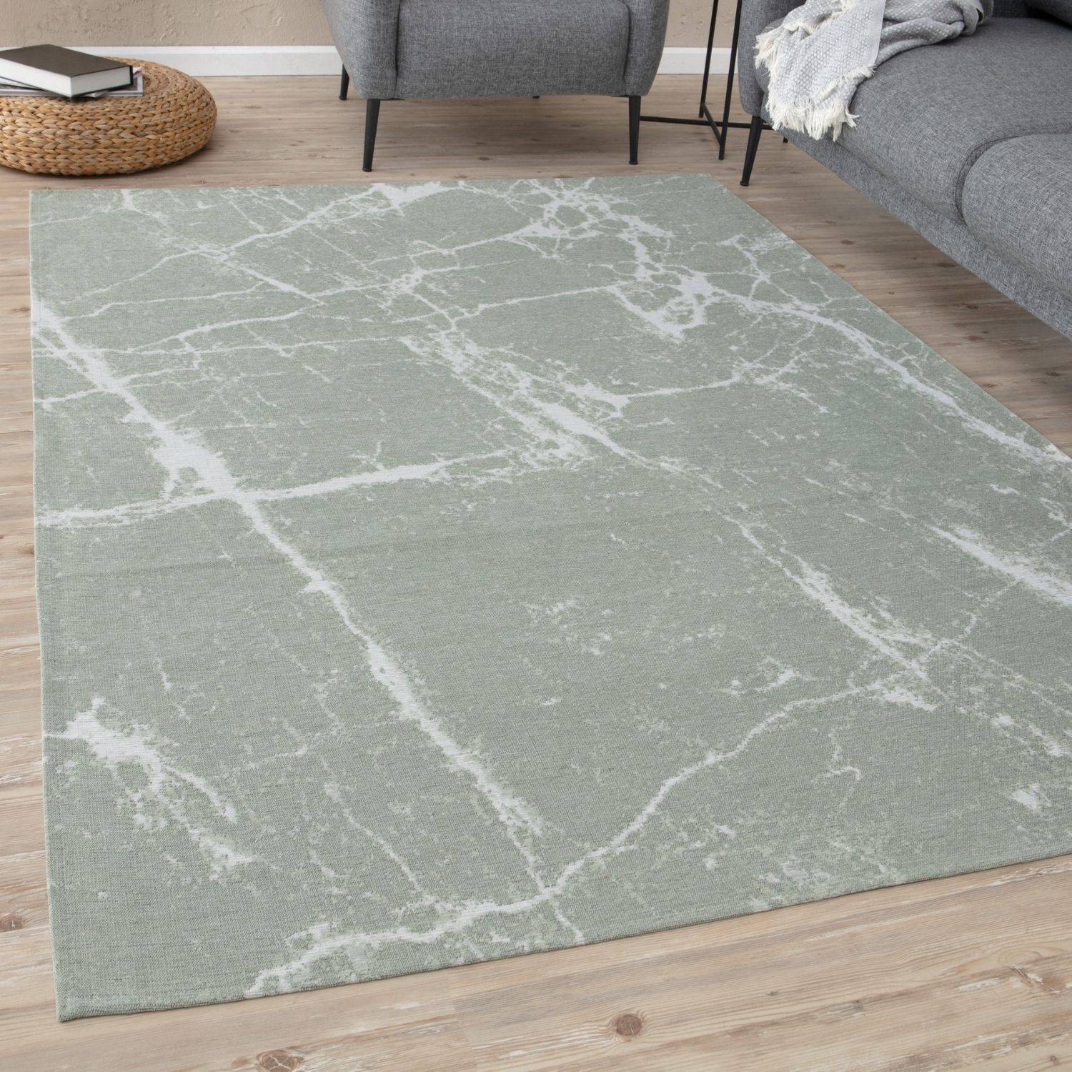 Washable Rug Carina Green | 6954 - Bargainia.com - 
