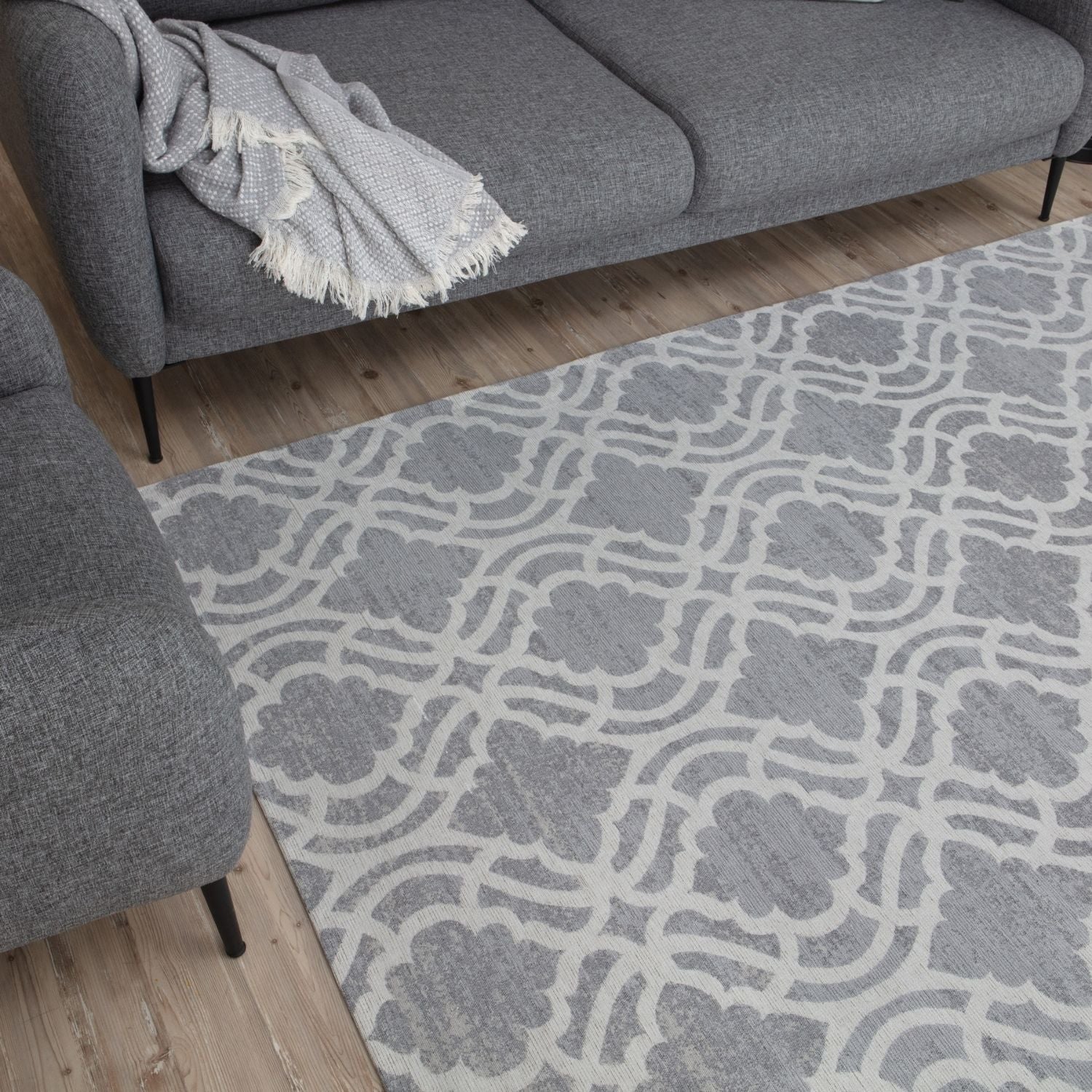 Washable Rug Carina Grey | 6901G - Bargainia.com - 5056584501766 - 48901-my