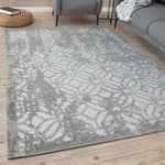 Washable Rug Carina Grey | 6932 - Bargainia.com - 