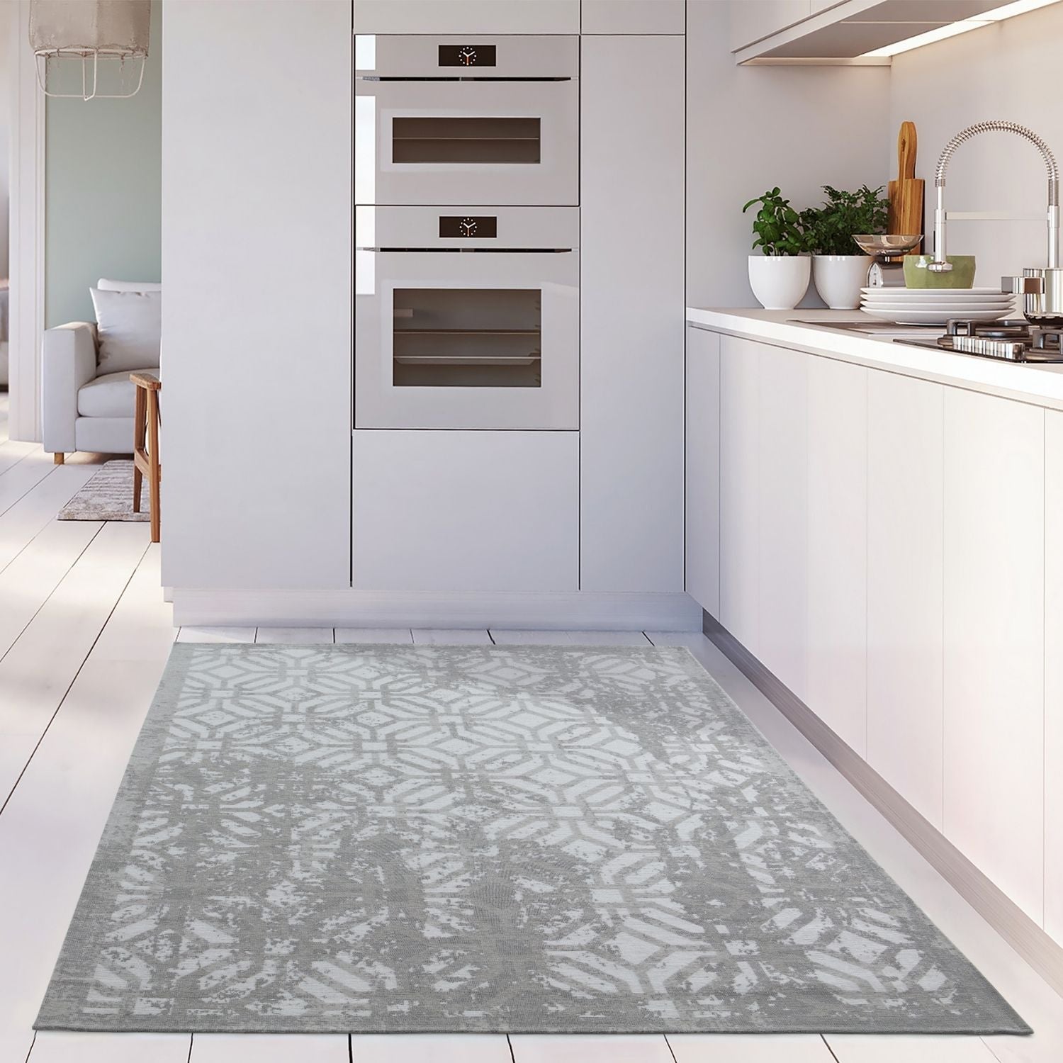 Washable Rug Carina Grey | 6932 - Bargainia.com - 5056584501865 - 3093