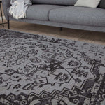 Washable Rug Carina Grey | 6963 - Bargainia.com - 