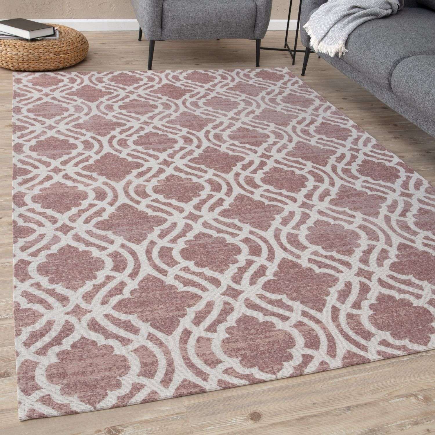 Washable Rug Carina Pink | 6902P - Bargainia.com - 5056584501780 - 48904-my