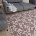 Washable Rug Carina Pink | 6902P - Bargainia.com - 