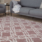 Washable Rug Carina Pink | 6902P - Bargainia.com - 