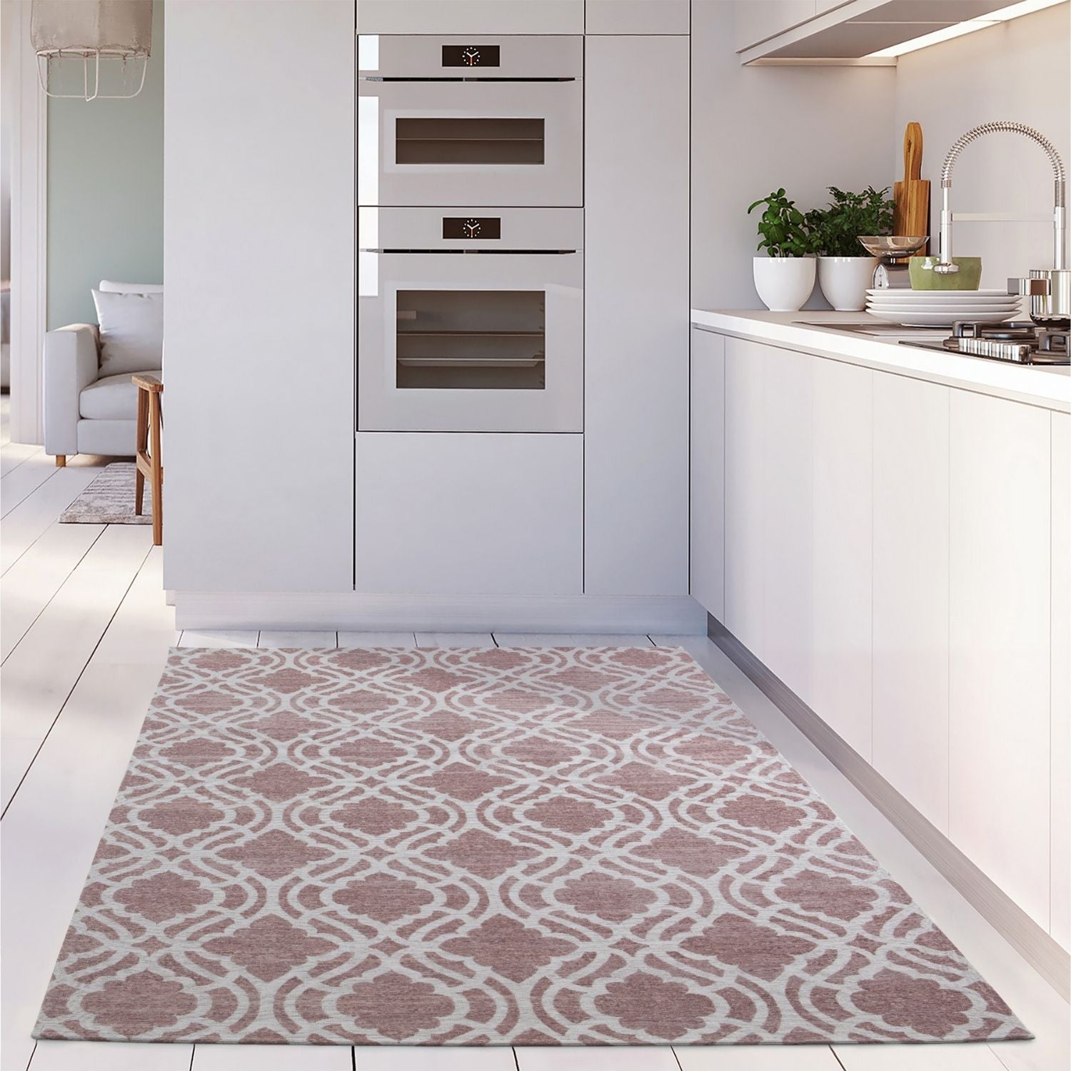 Washable Rug Carina Pink | 6902P - Bargainia.com - 5056584501780 - 48904-my