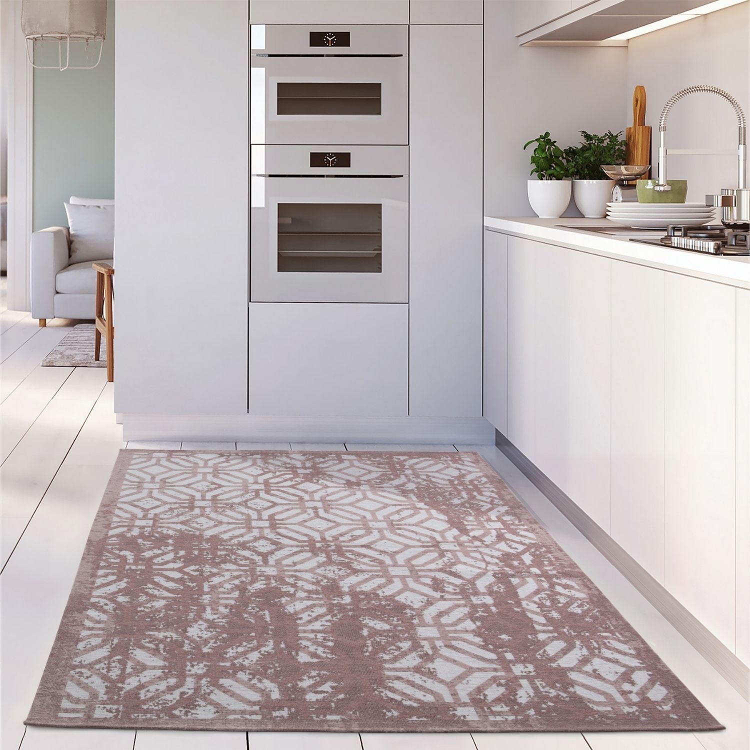 Washable Rug Carina Pink | 6933 - Bargainia.com - 5056584501872 - 3098