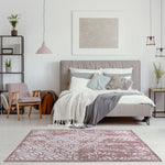 Washable Rug Carina Pink | 6933 - Bargainia.com - 