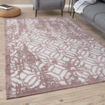 Washable Rug Carina Pink | 6933 - Bargainia.com - 