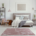 Washable Rug Carina Pink | 6956 - Bargainia.com - 