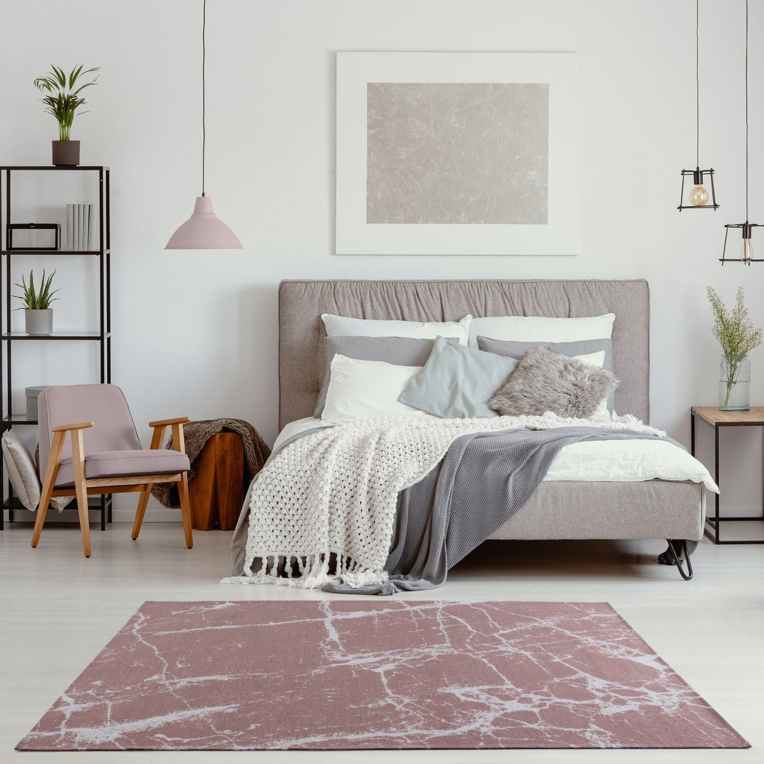 Washable Rug Carina Pink | 6956 - Bargainia.com - 5056584501926 - 3135