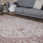 Washable Rug Carina Pink | 6962 - Bargainia.com - 
