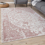 Washable Rug Carina Pink | 6962 - Bargainia.com - 