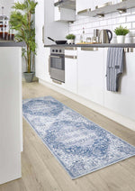 Washable Rug Eterna Blue - Bargainia.com - 