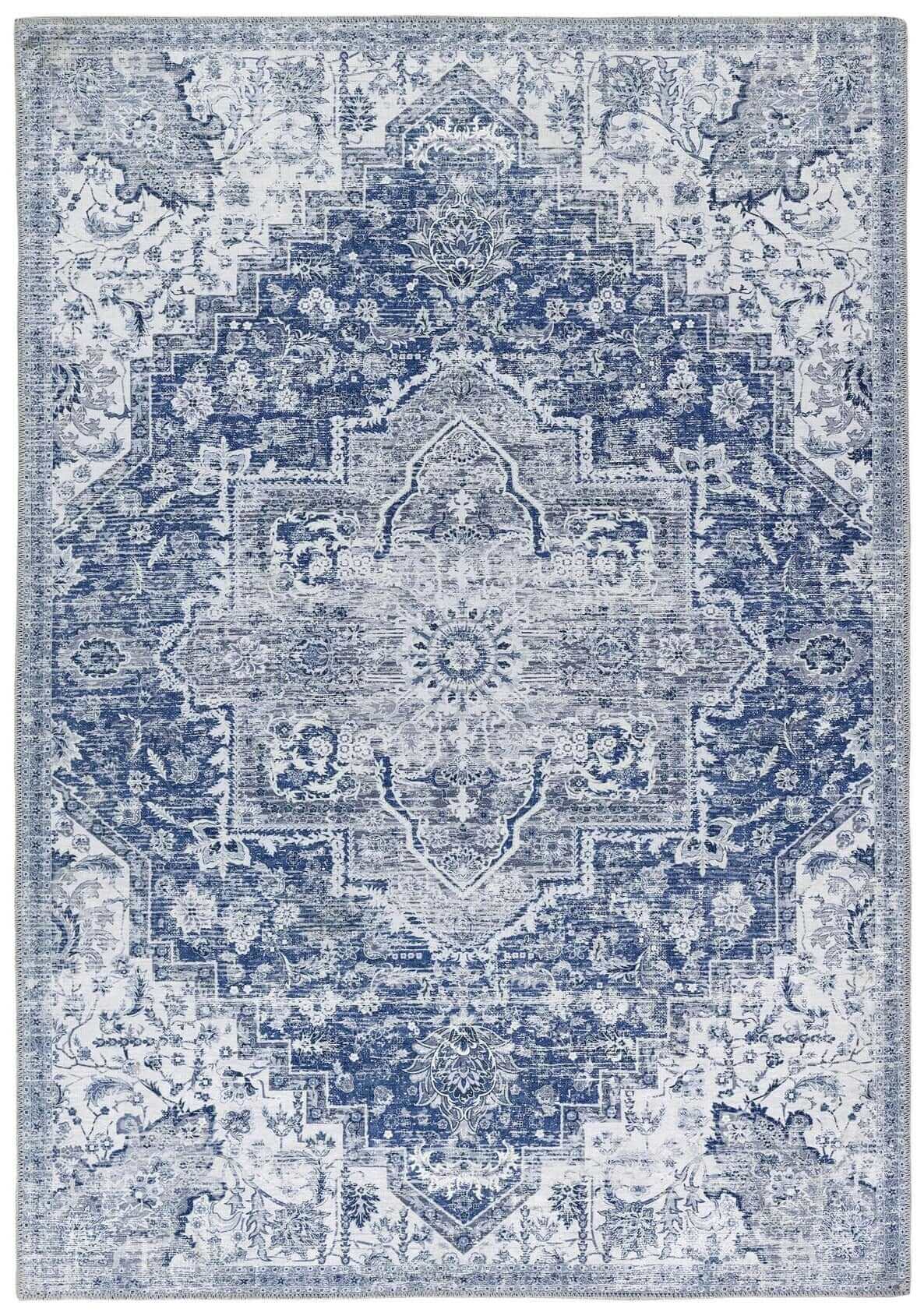 Washable Rug Eterna Blue - Bargainia.com - 