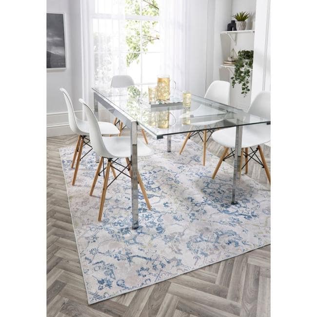 Washable Rug Eterna Floral Design - Bargainia.com - 