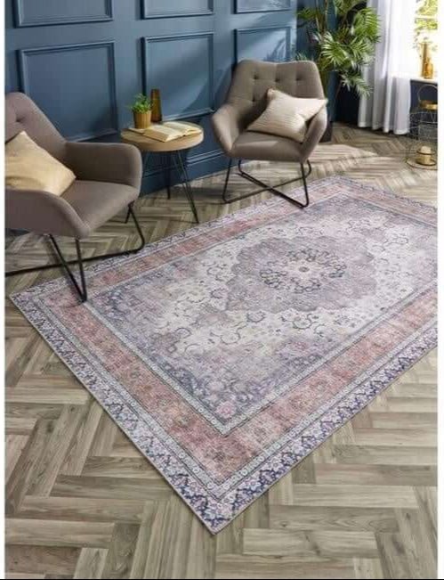 Washable Rug Eterna Medallion Design - Bargainia.com - 