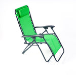 Weatherproof Zero Gravity Reclining Sun Loungers - Green - Bargainia.com - 