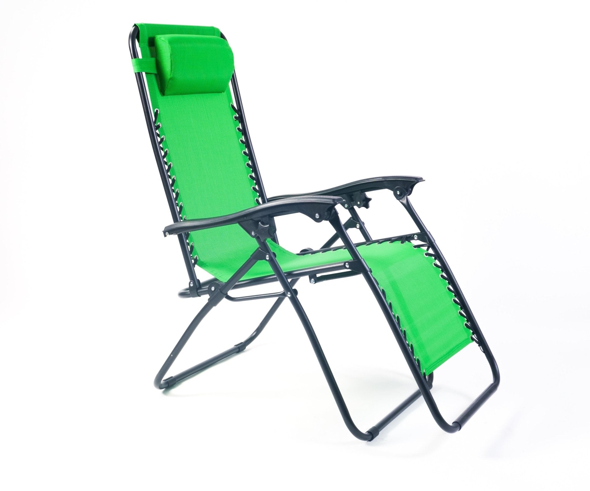 Weatherproof Zero Gravity Reclining Sun Loungers - Green - Bargainia.com -  - 25075