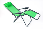 Weatherproof Zero Gravity Reclining Sun Loungers - Green - Bargainia.com - 