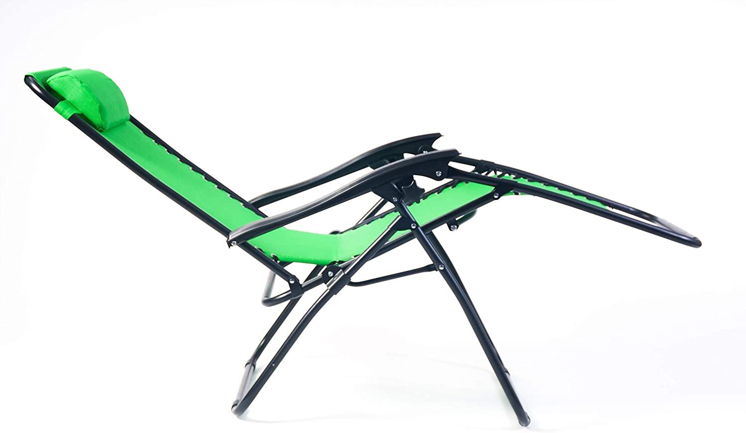 Weatherproof Zero Gravity Reclining Sun Loungers - Green - Bargainia.com -  - 25075