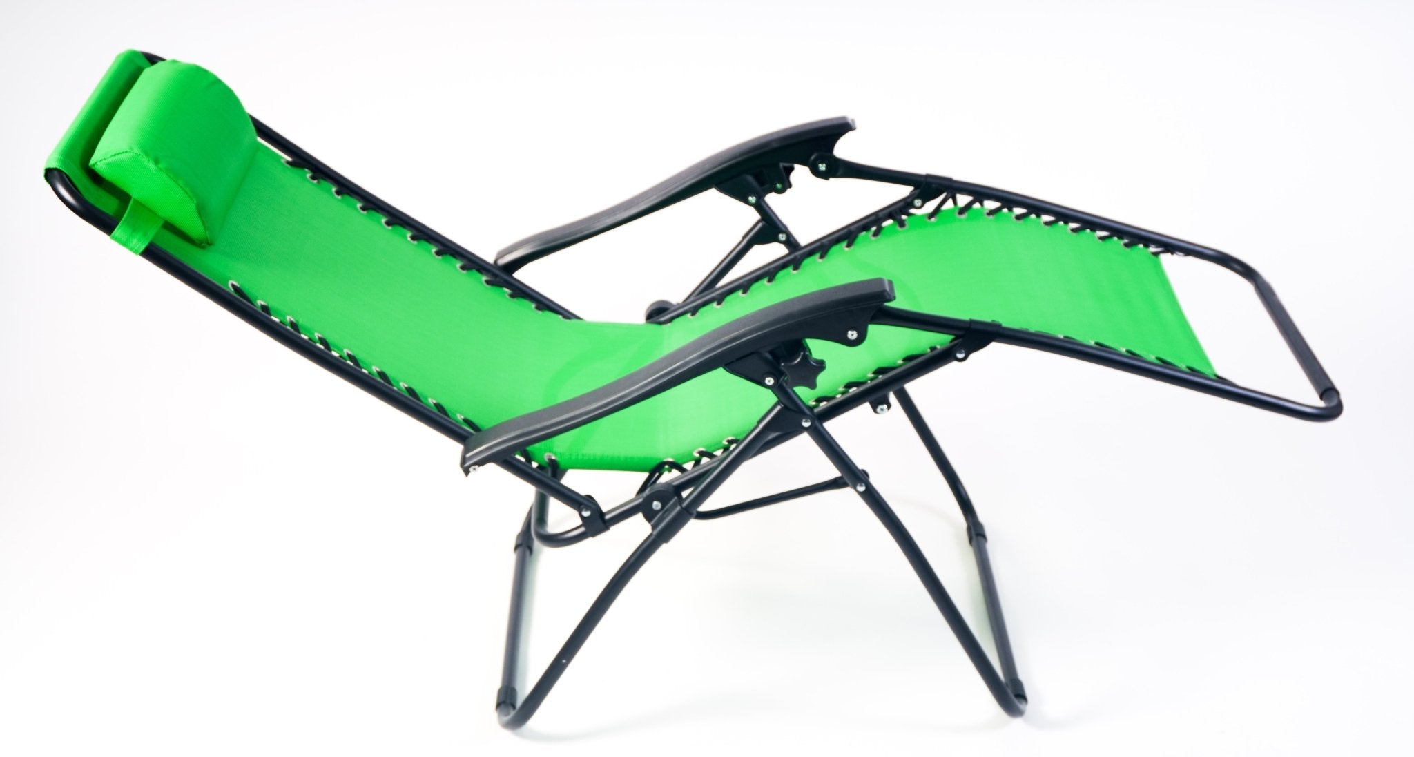 Weatherproof Zero Gravity Reclining Sun Loungers - Green - Bargainia.com -  - 25075