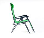 Weatherproof Zero Gravity Reclining Sun Loungers - Green - Bargainia.com - 