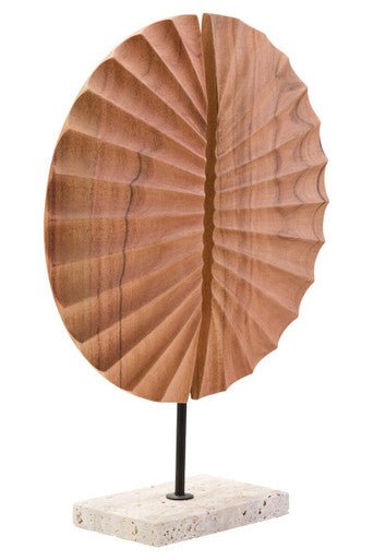 Westo Natural Wood Sculpture With Travertine Base - Bargainia.com - 5063227016235