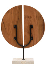 Westo Natural Wood Sculpture With Travertine Base - Bargainia.com - 5063227016235