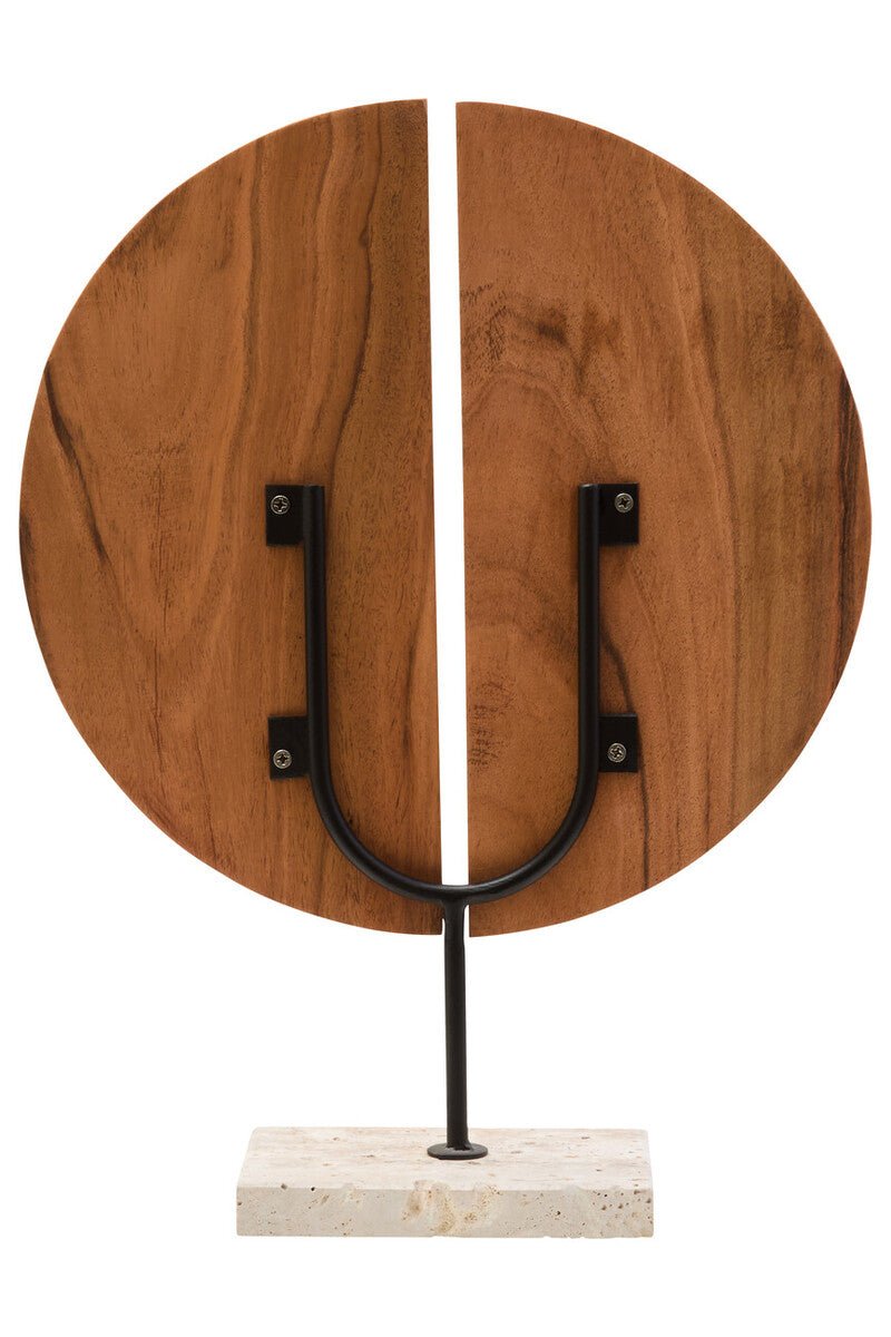 Westo Natural Wood Sculpture With Travertine Base - Bargainia.com - 5063227016235