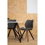 Weston Marble Effect Dining Table With 6 Chairs Set - Bargainia.com - 5018705472386