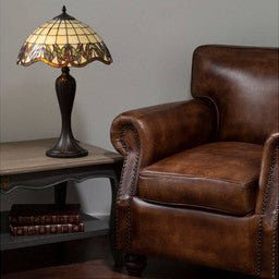 Wisteria Tiffany Umbrella Shade Table Lamp - Bargainia.com - 5018705475158