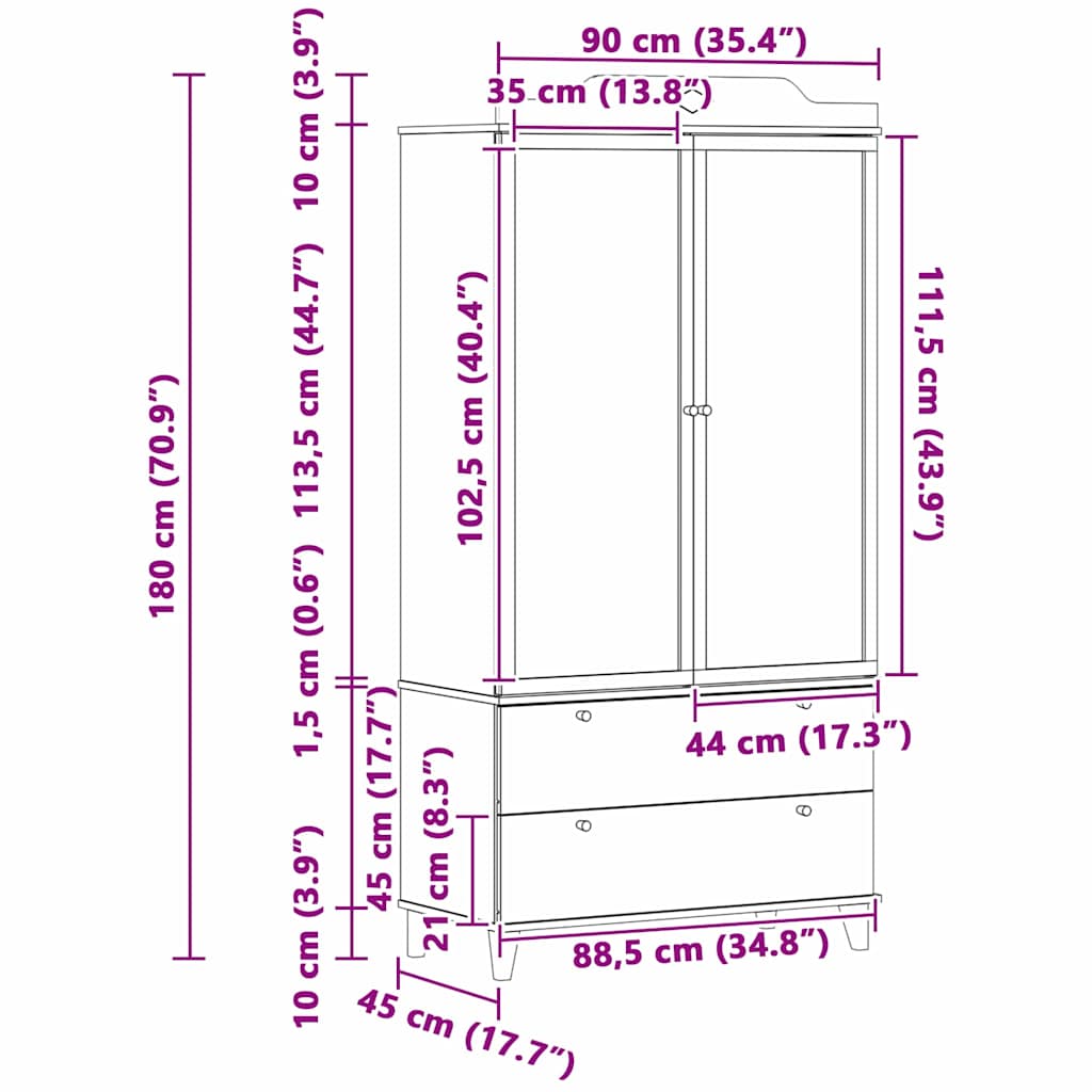 with Drawer with Shelf with Storage White Engineered wood - Bargainia.com - 8721158874177 - 42003036