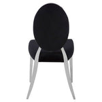 Yasmin Black Velvet And Silver Chair - Bargainia.com - 5018705434223