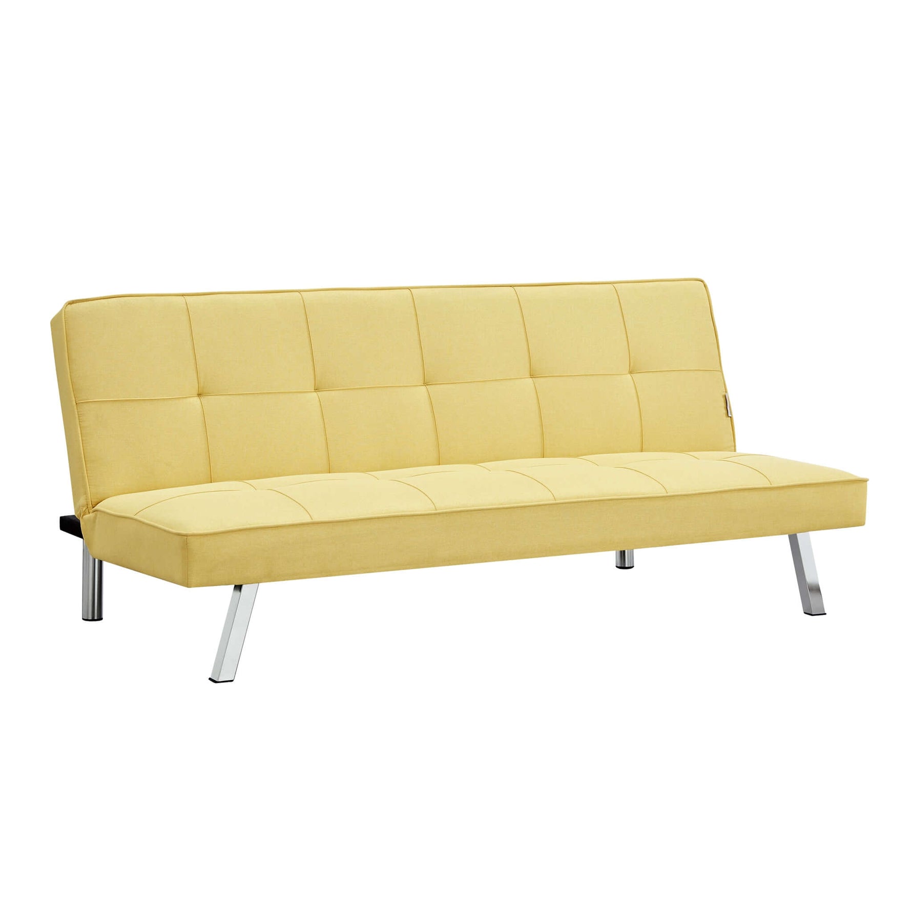 Yellow Click Clack 3 Seater Sofa Bed - Britney - Bargainia.com - 