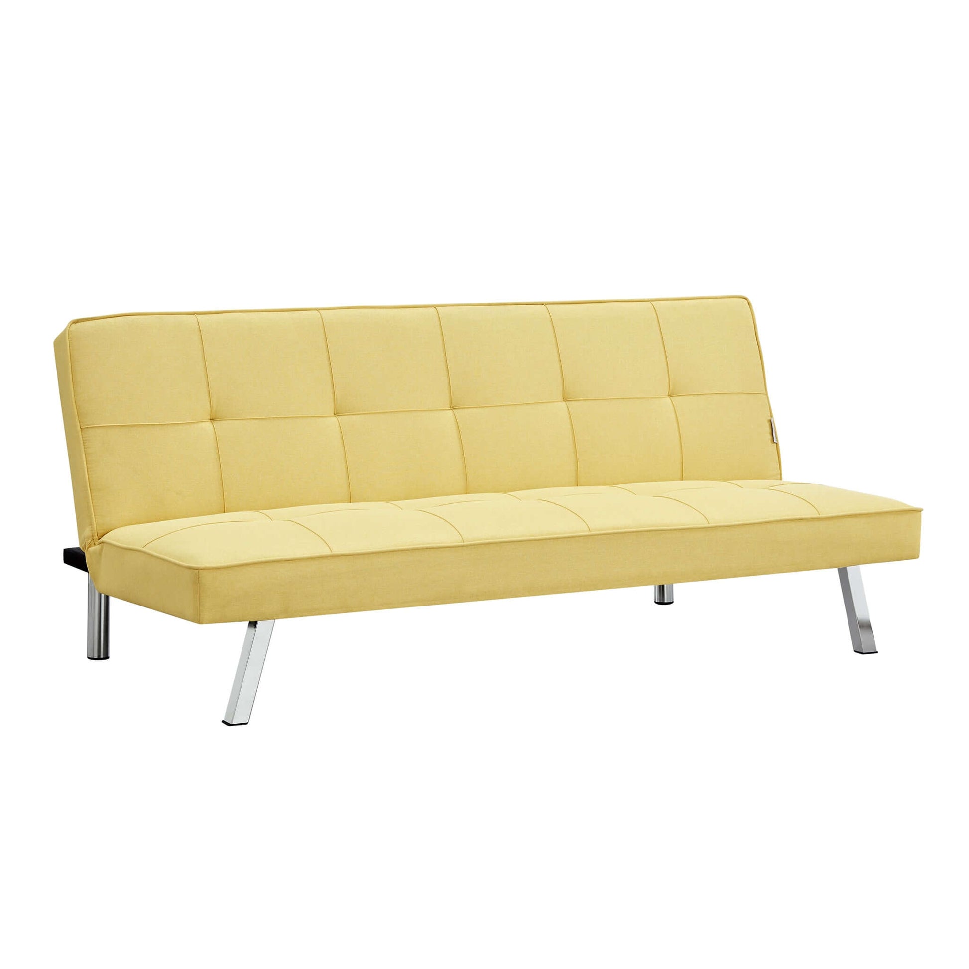 Yellow Click Clack 3 Seater Sofa Bed - Britney Bargainia