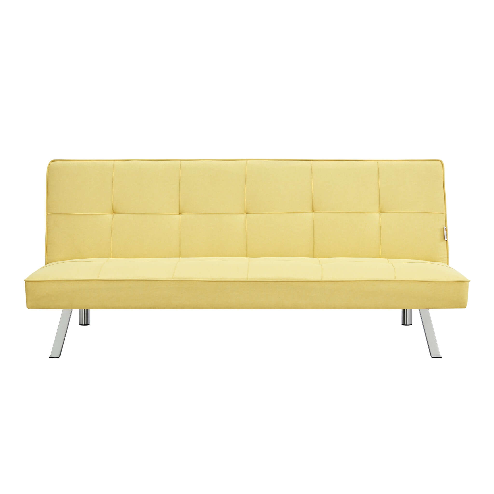 Yellow Click Clack 3 Seater Sofa Bed - Britney Bargainia