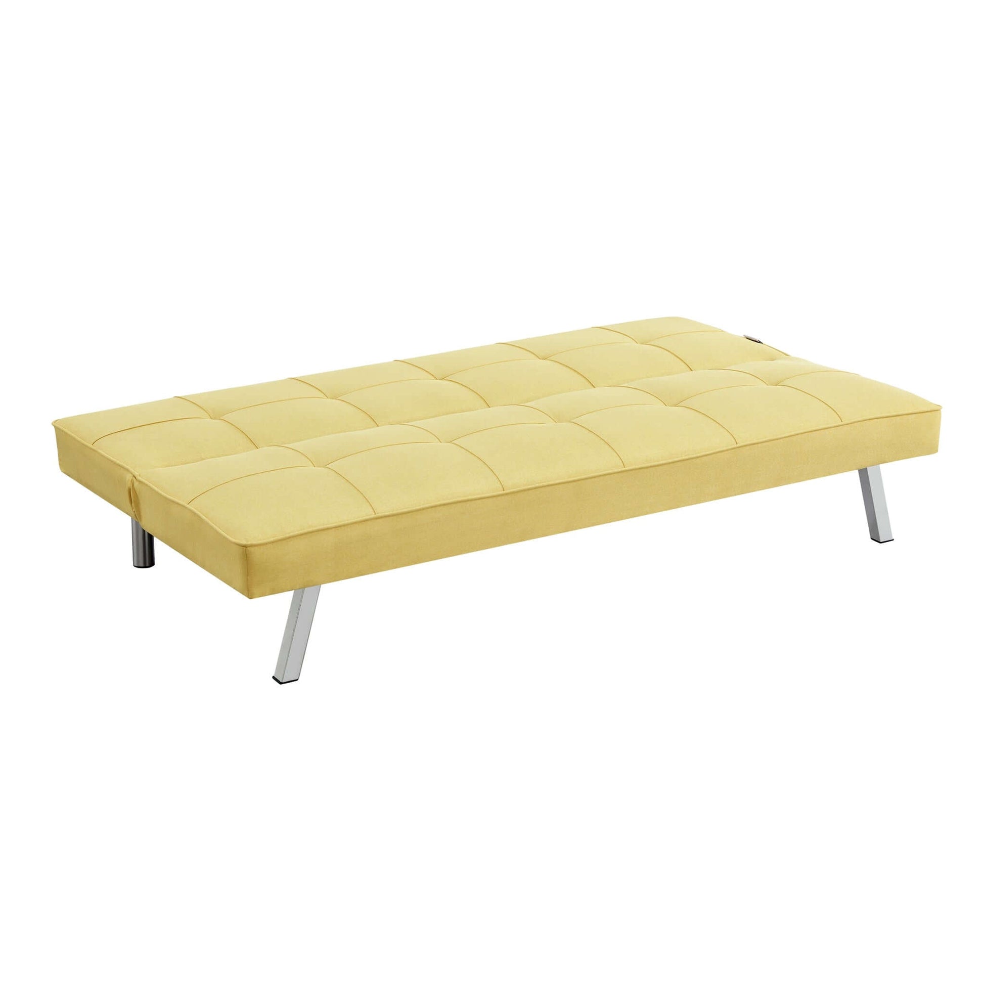Yellow Click Clack 3 Seater Sofa Bed - Britney Bargainia