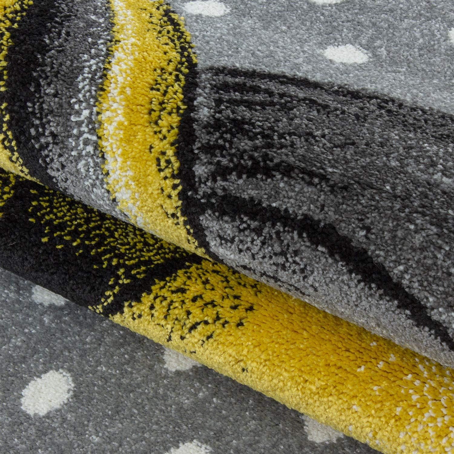 Yellow & Grey Unicorn Rug - Kids Rugs Rug Masters